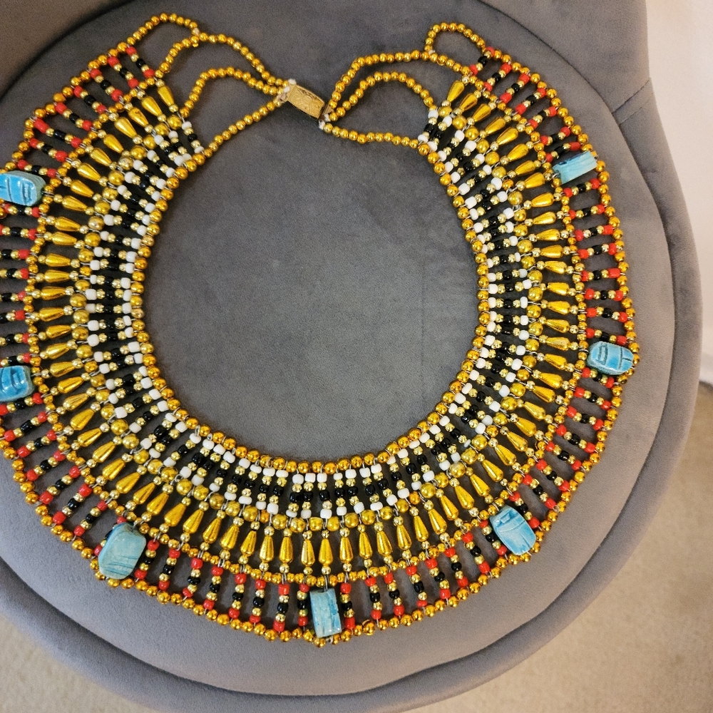 Egyptian Pharaoh's handmade necklace